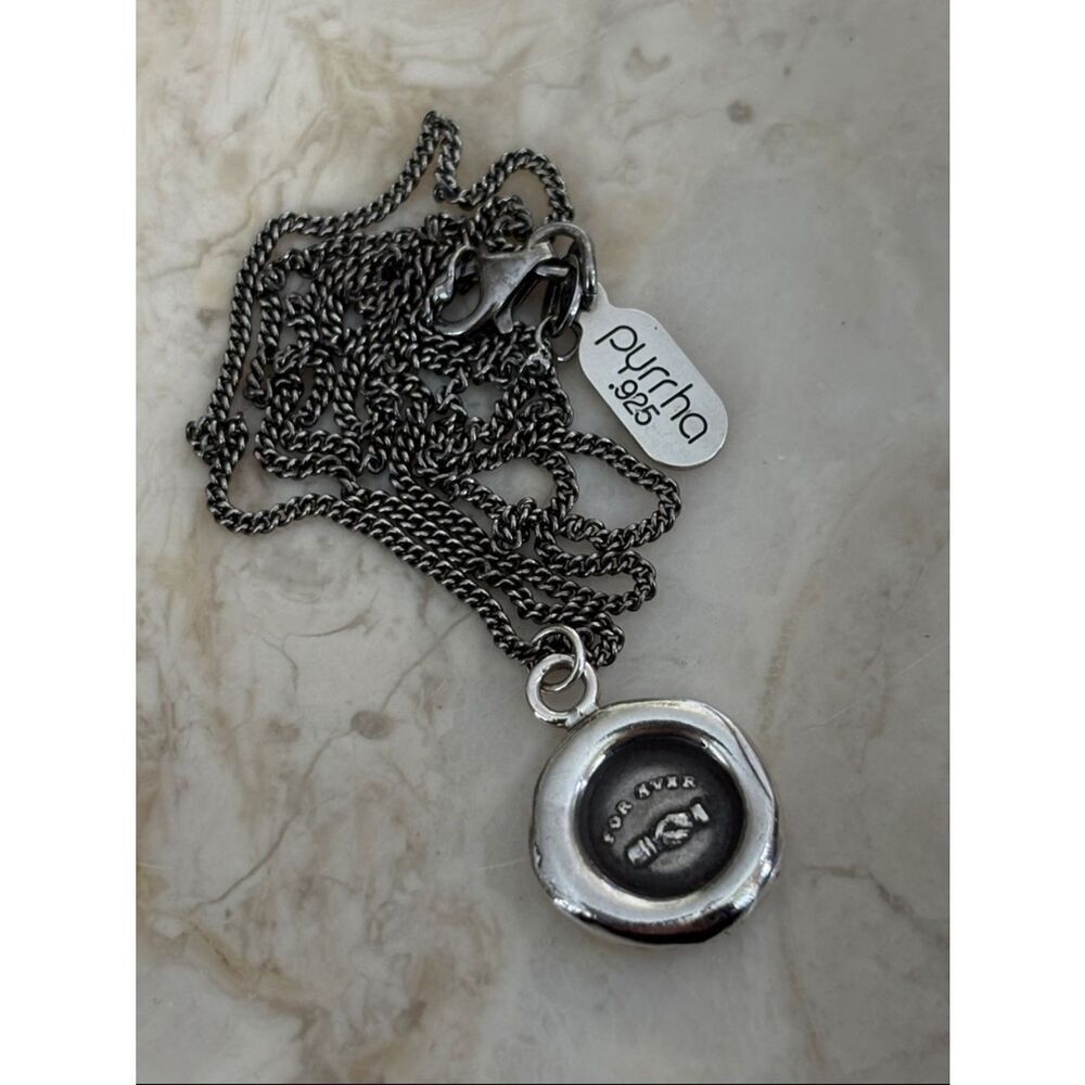 Pyrrha “For Ever” 925 Sterling Silver Talisman Necklace | 18” Chain